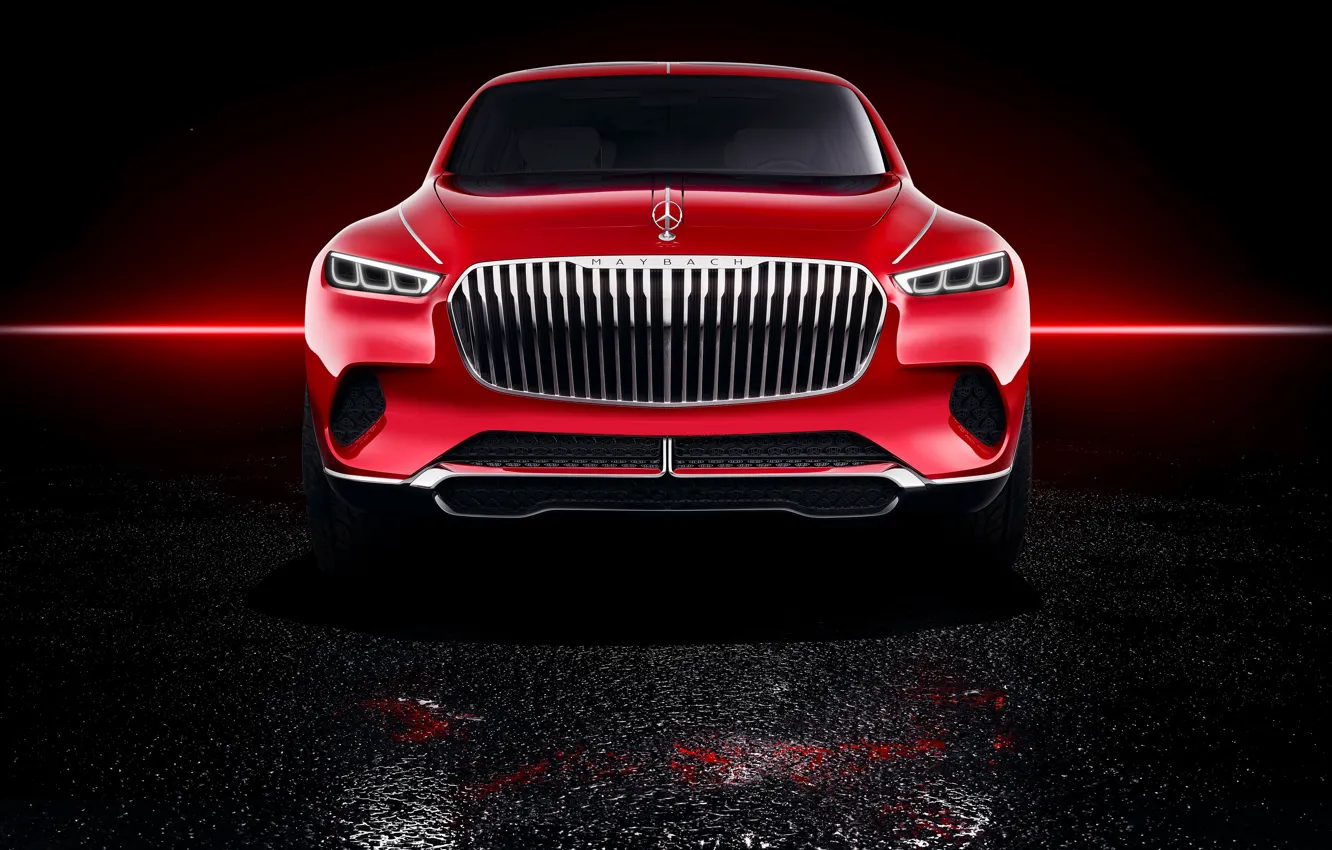 Photo wallpaper Mercedes-Benz, Vision, front view, 2018, Mercedes-Maybach, electrocreaser, Ultimate Luxury