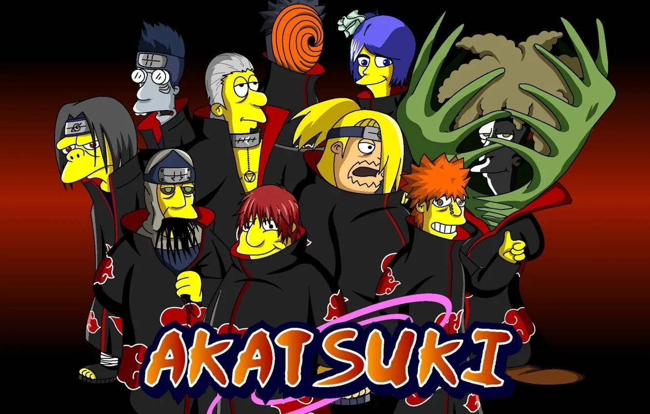 Photo wallpaper USA, game, Naruto, Anime, american, Itachi, ninja, Akatsuki