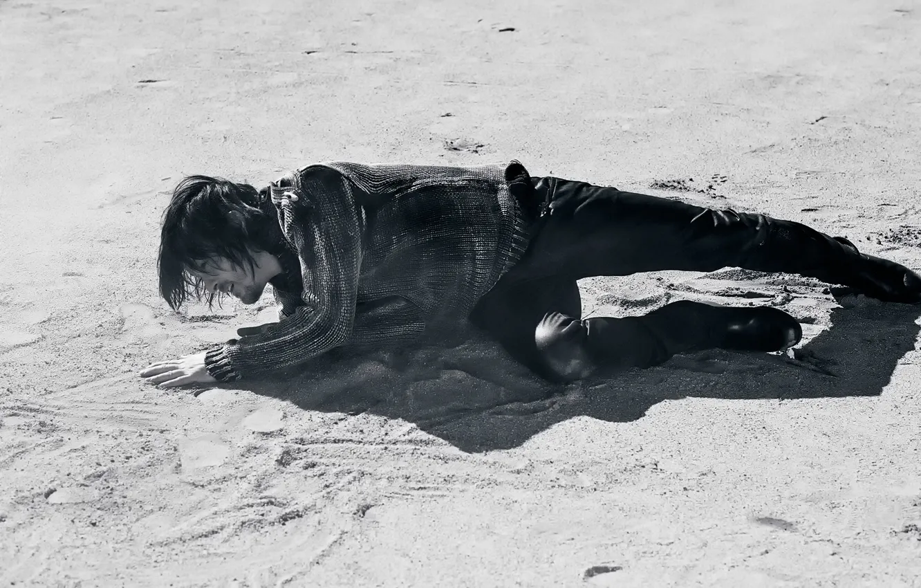 Photo wallpaper photoshoot, Norman Reedus, Norman Reedus, Flaunt