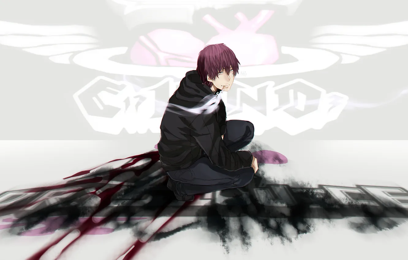 Photo wallpaper smoke, cigarette, guy, DRAMAtical Murder, Mizuki