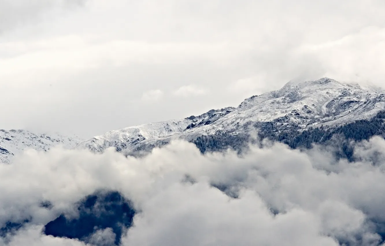 Photo wallpaper landscape, mountains, nature