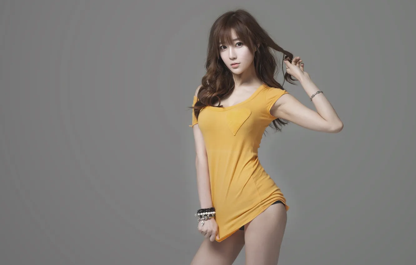 Photo wallpaper girl, sexy, eyes, smile, beautiful, figure, model, pretty