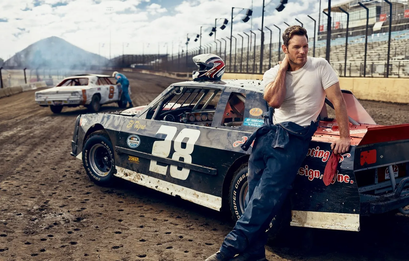 Photo wallpaper actor, Chris Pratt, Chris Pratt, racing cars