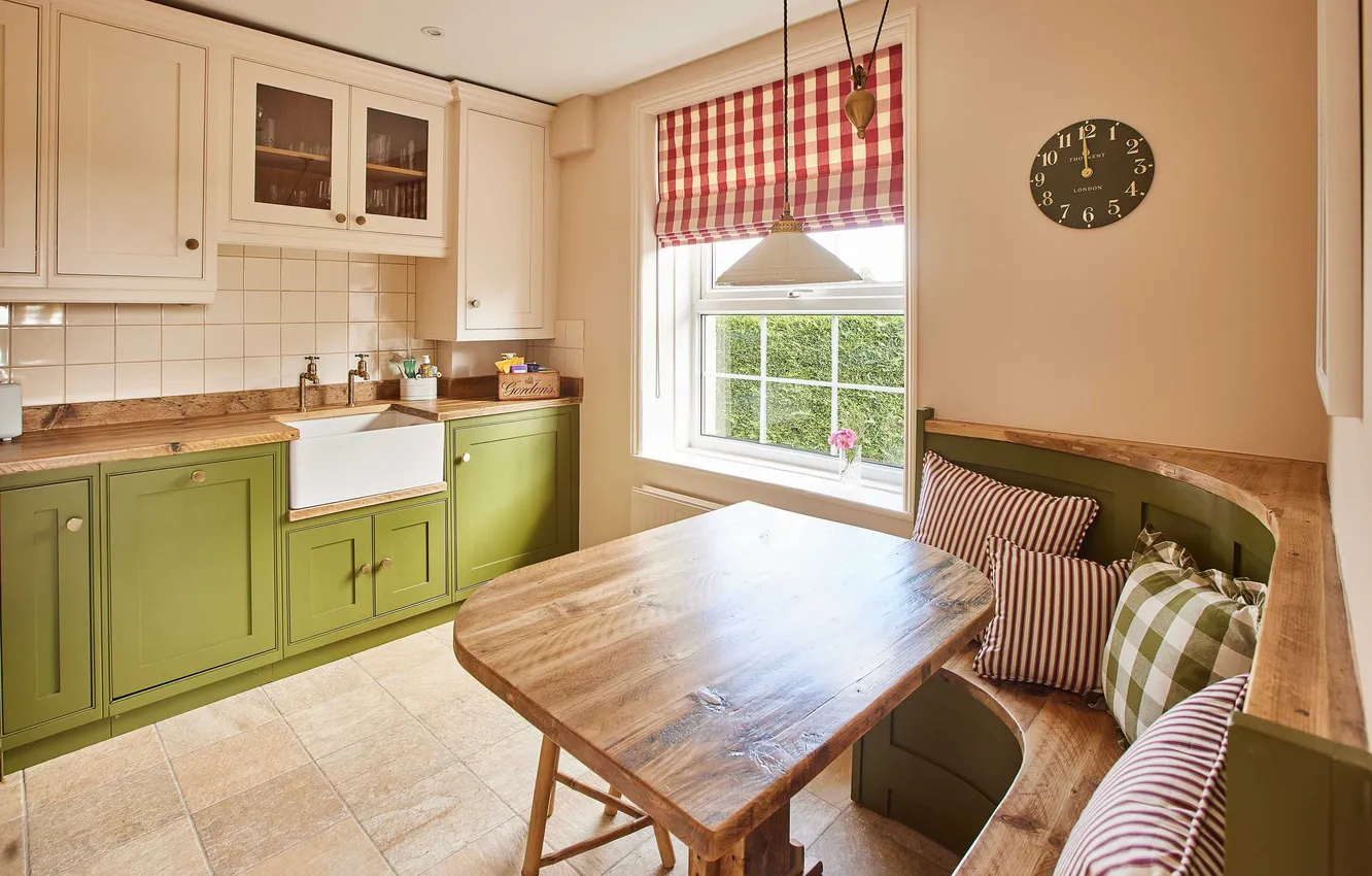 Photo wallpaper design, style, interior, kitchen, UK, cottage, dining room, Yorkshire