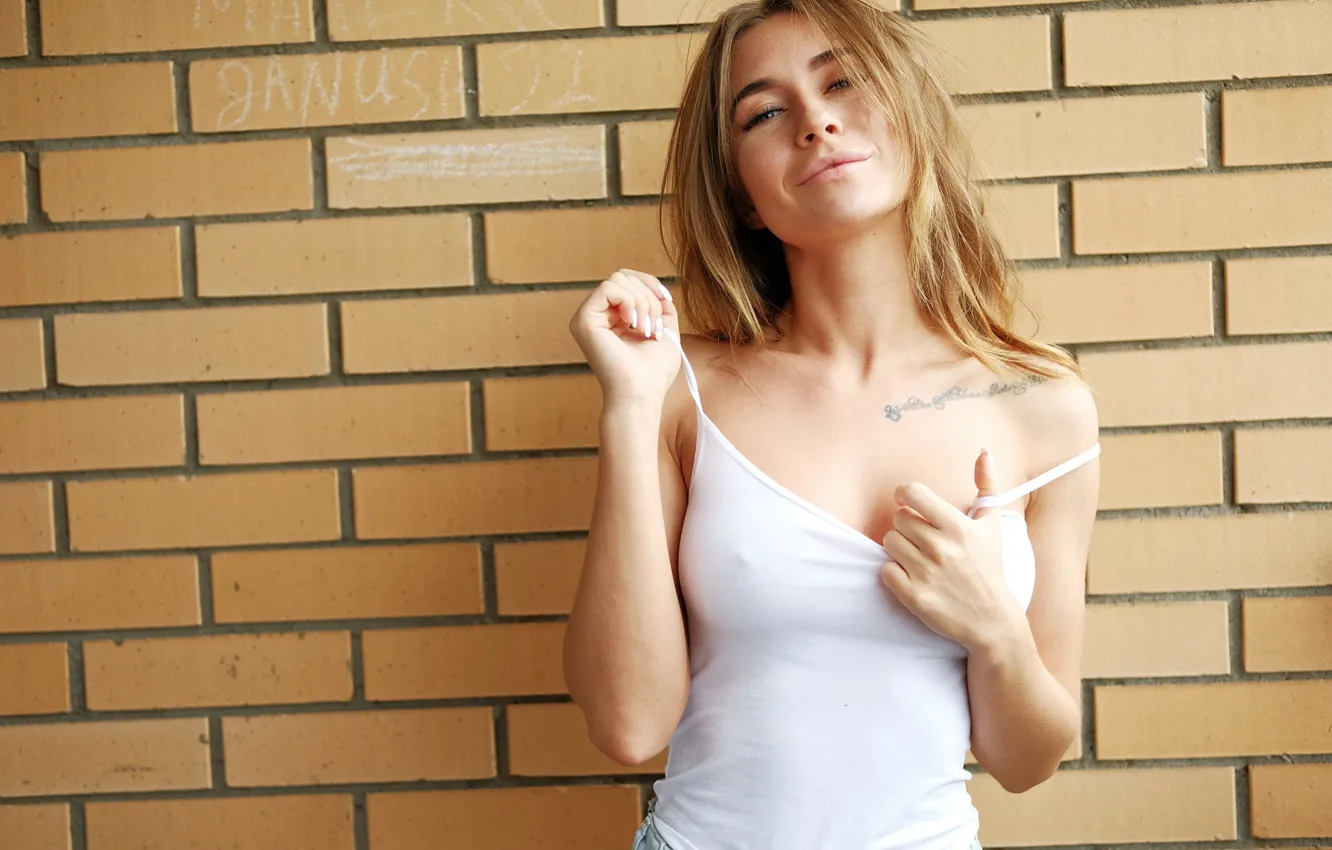 Photo wallpaper look, face, model, Eva