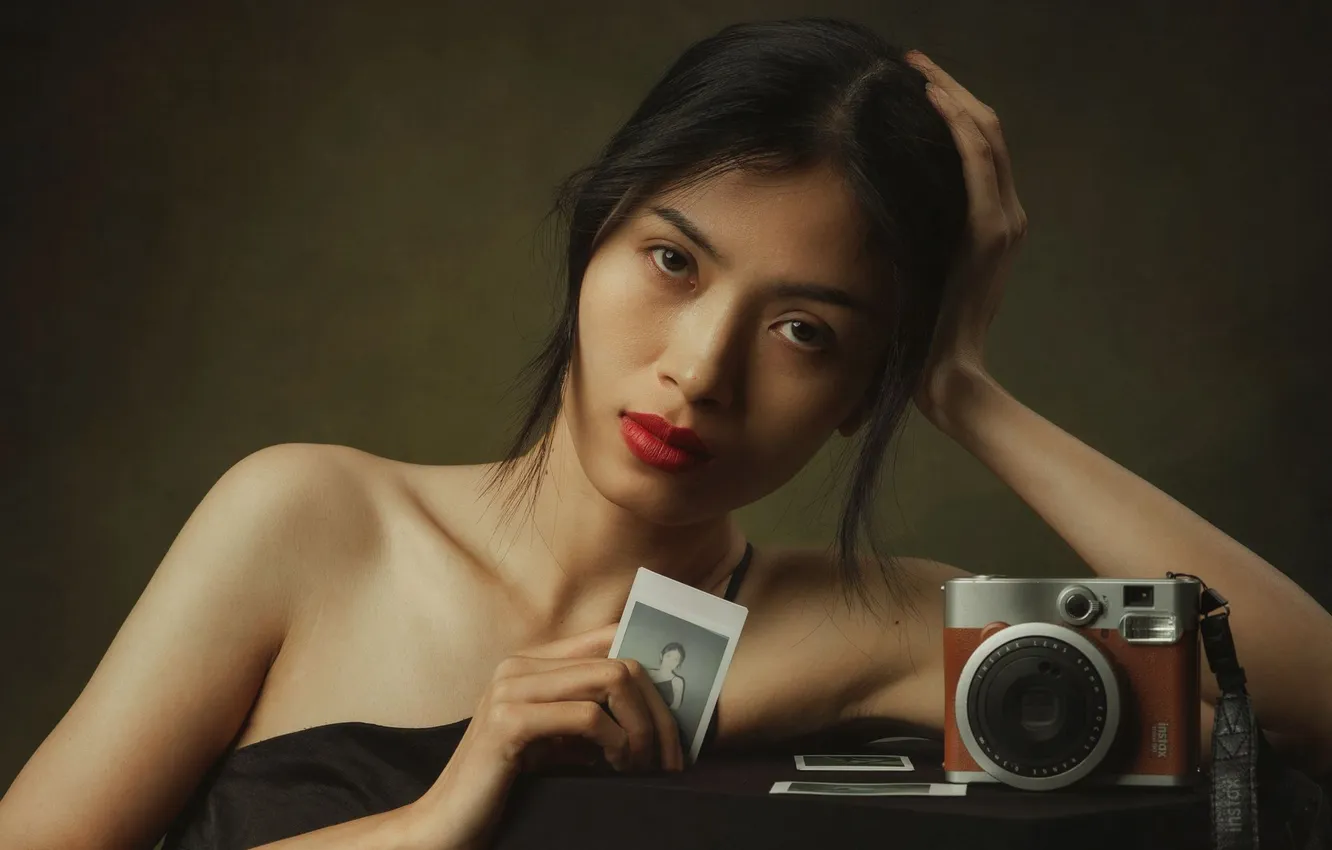 Photo wallpaper look, the camera, photos, Asian, Hoang Viet Nguyen