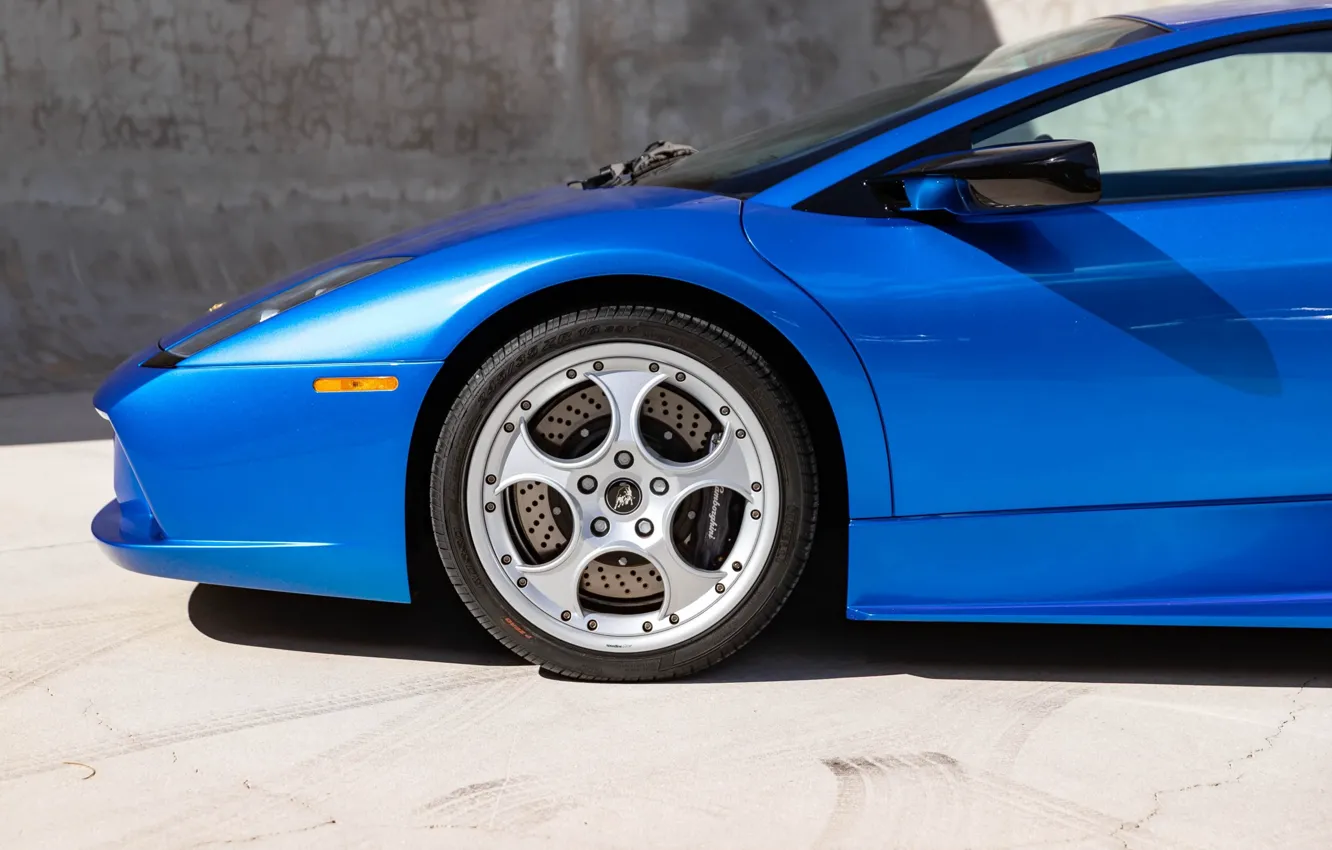 Photo wallpaper close-up, Lamborghini, wheel, Lambo, Lamborghini Murcielago, Murcielago, the front