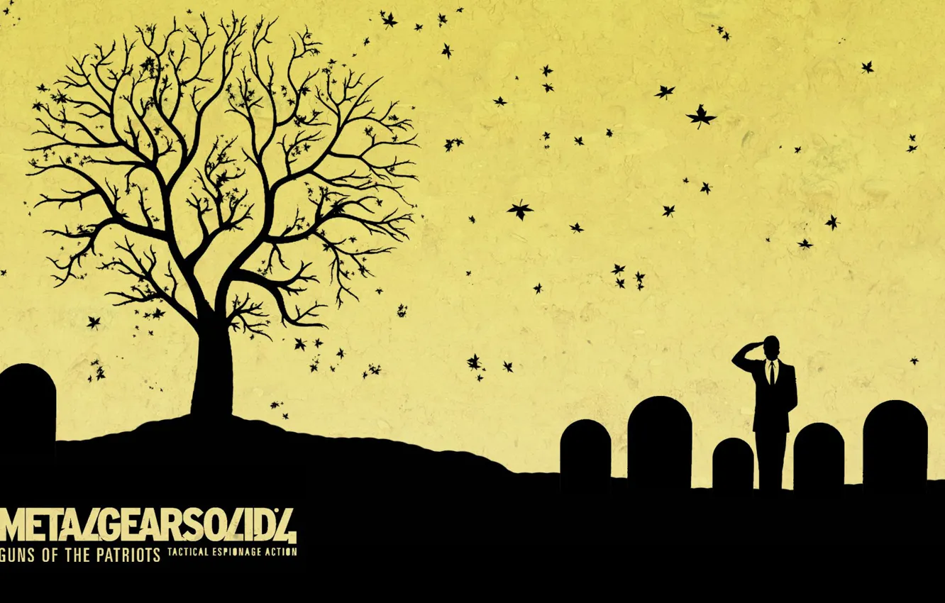 Photo wallpaper minimalism, art, Solid Snake, Metal Gear Solid 4: Guns of the Patriots, Konami