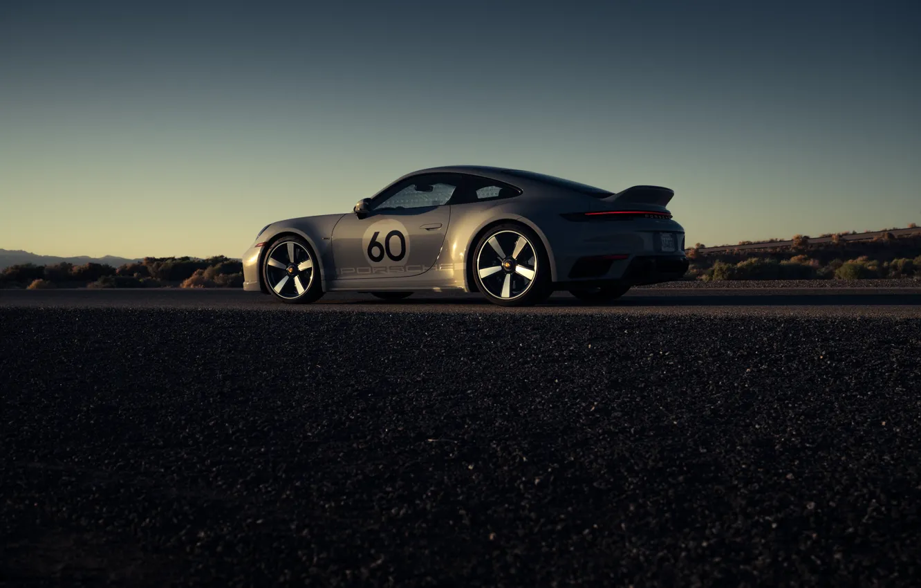 Photo wallpaper car, 911, Porsche, sky, Porsche 911 Sport Classic