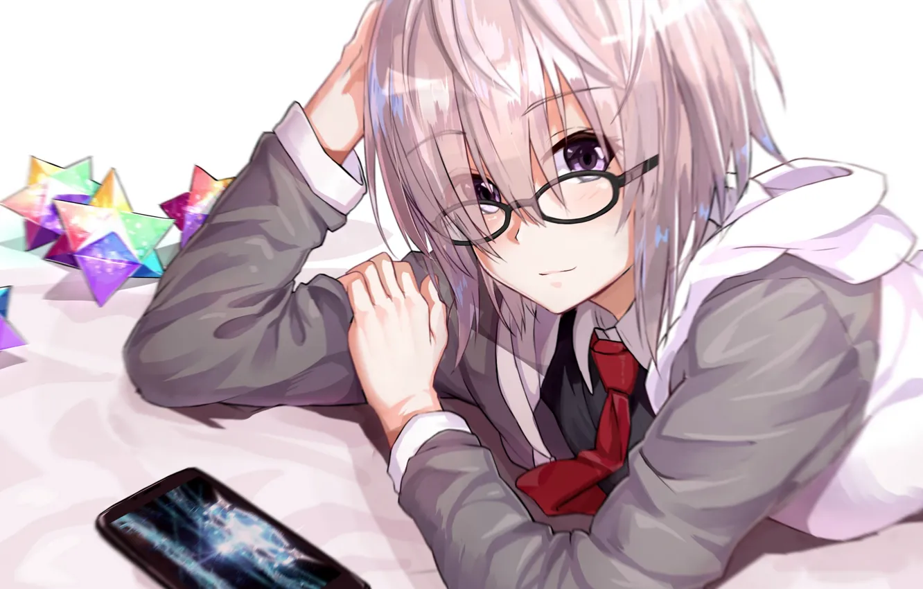 Photo wallpaper glasses, girl, Fate / Grand Order, The destiny of a great campaign