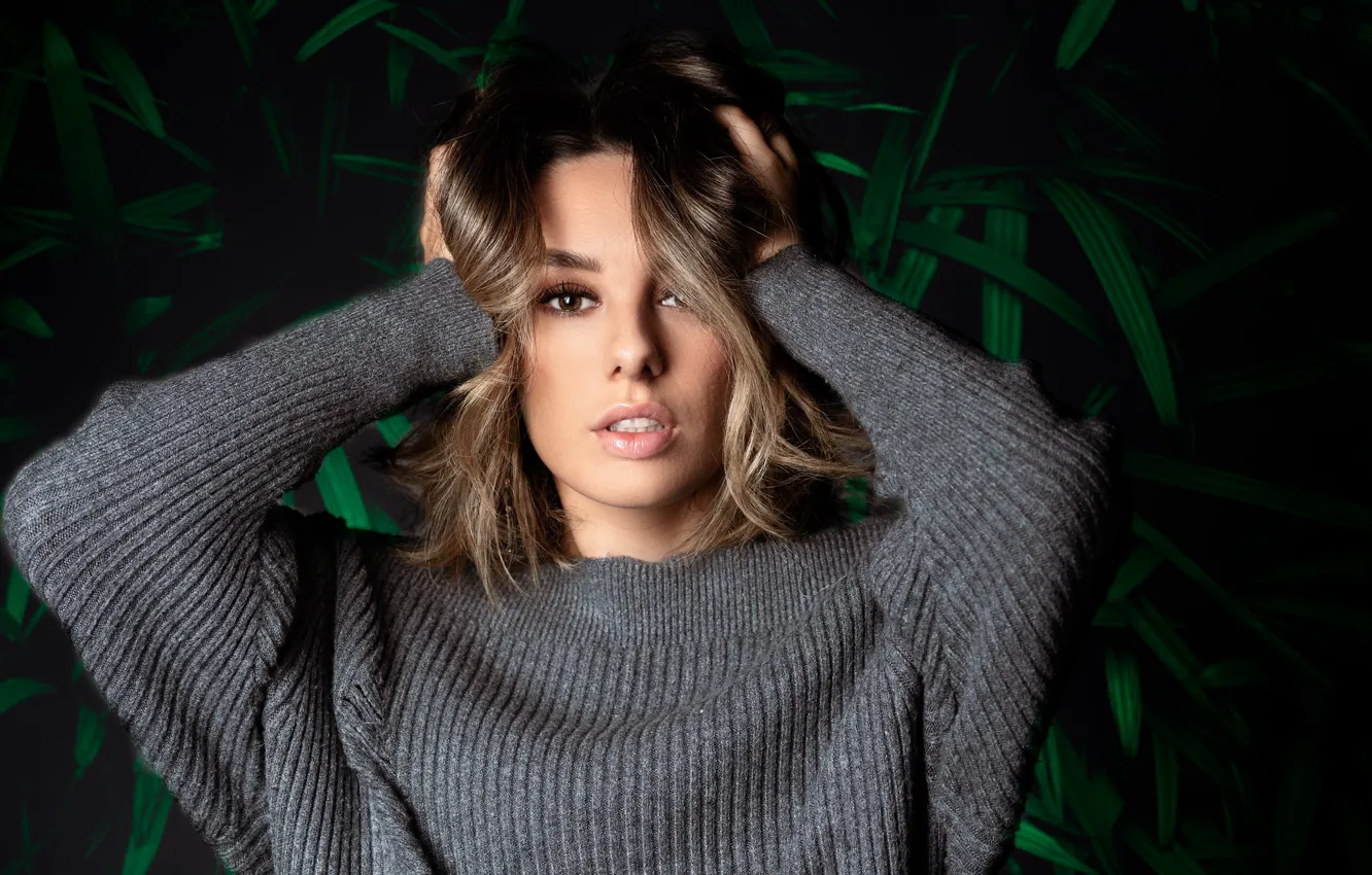 Photo wallpaper look, girl, face, Eleonora