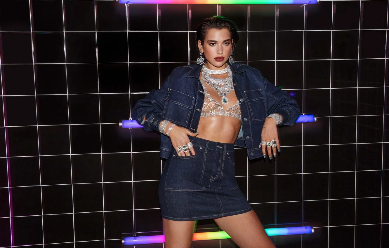 Photo wallpaper woman, beautiful, singer, sweet, actress, adorable, Dua Lipa