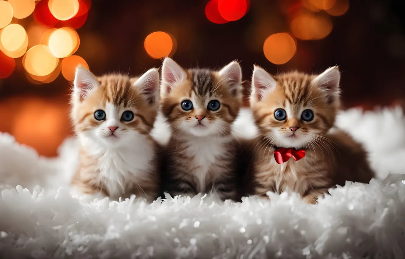 Photo wallpaper sweetheart, kitty, bokeh, Author: Naarok0fKor