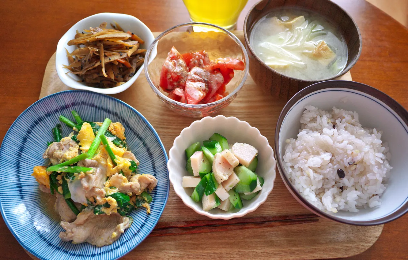 Photo wallpaper food, different, dish, cuts