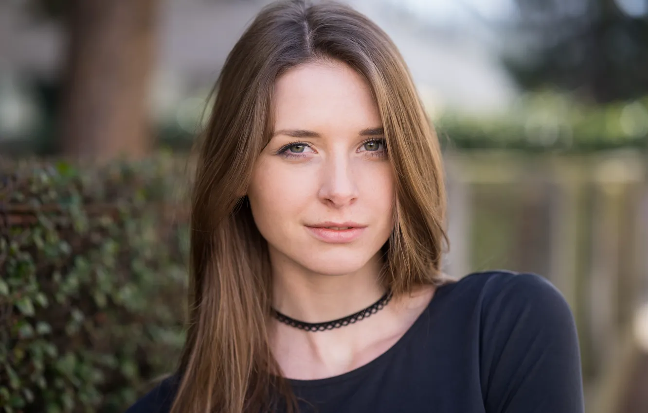 Photo wallpaper look, face, model, Madlen