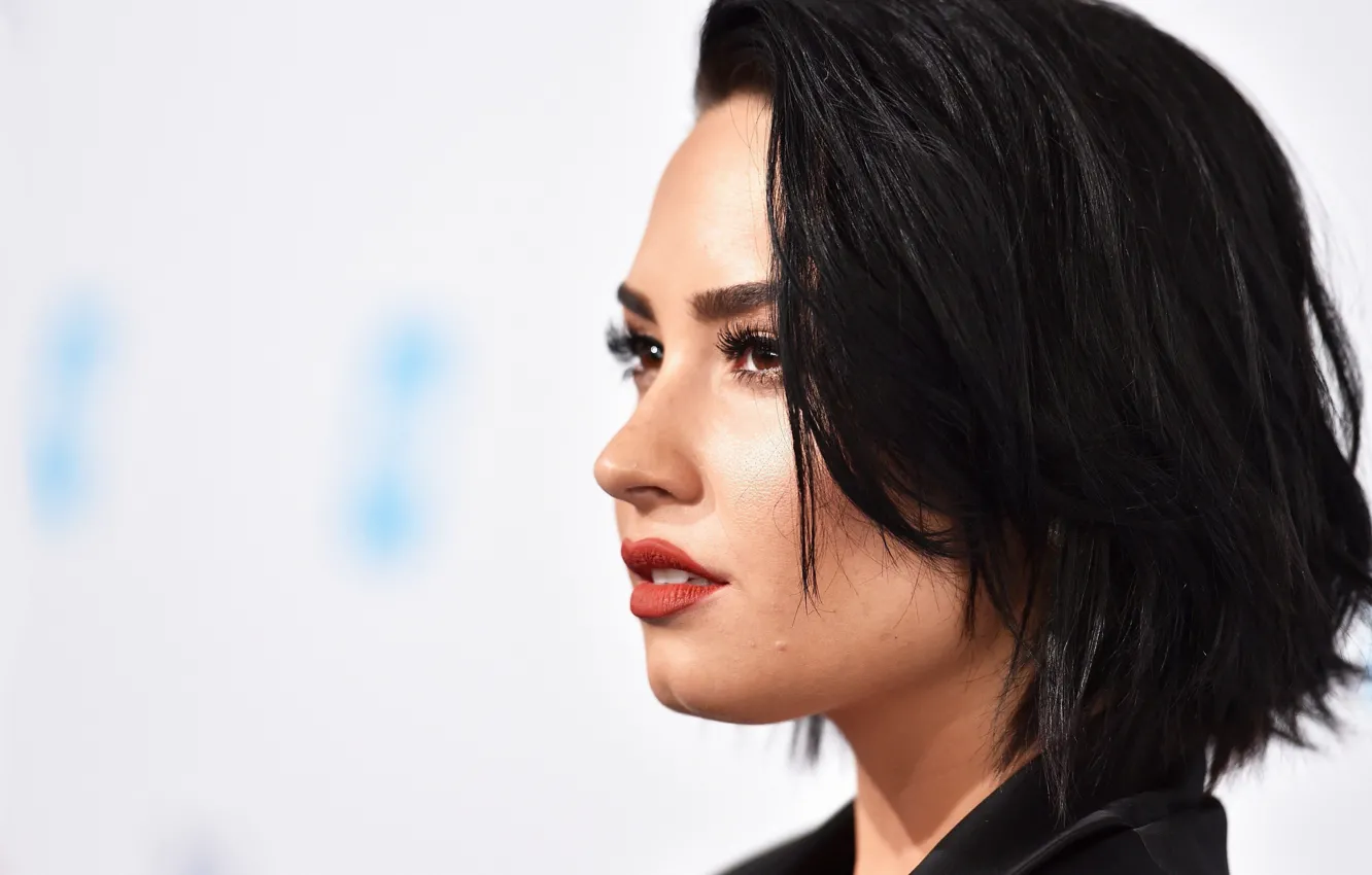 Photo wallpaper look, style, portrait, makeup, actress, profile, singer, Demi Lovato