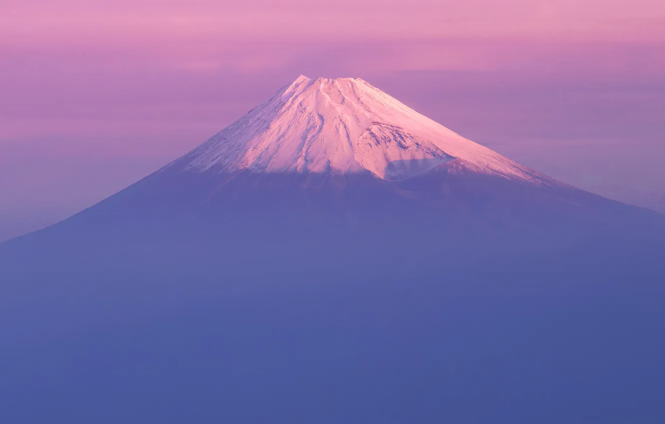 Photo wallpaper landscape, mountain, Japan