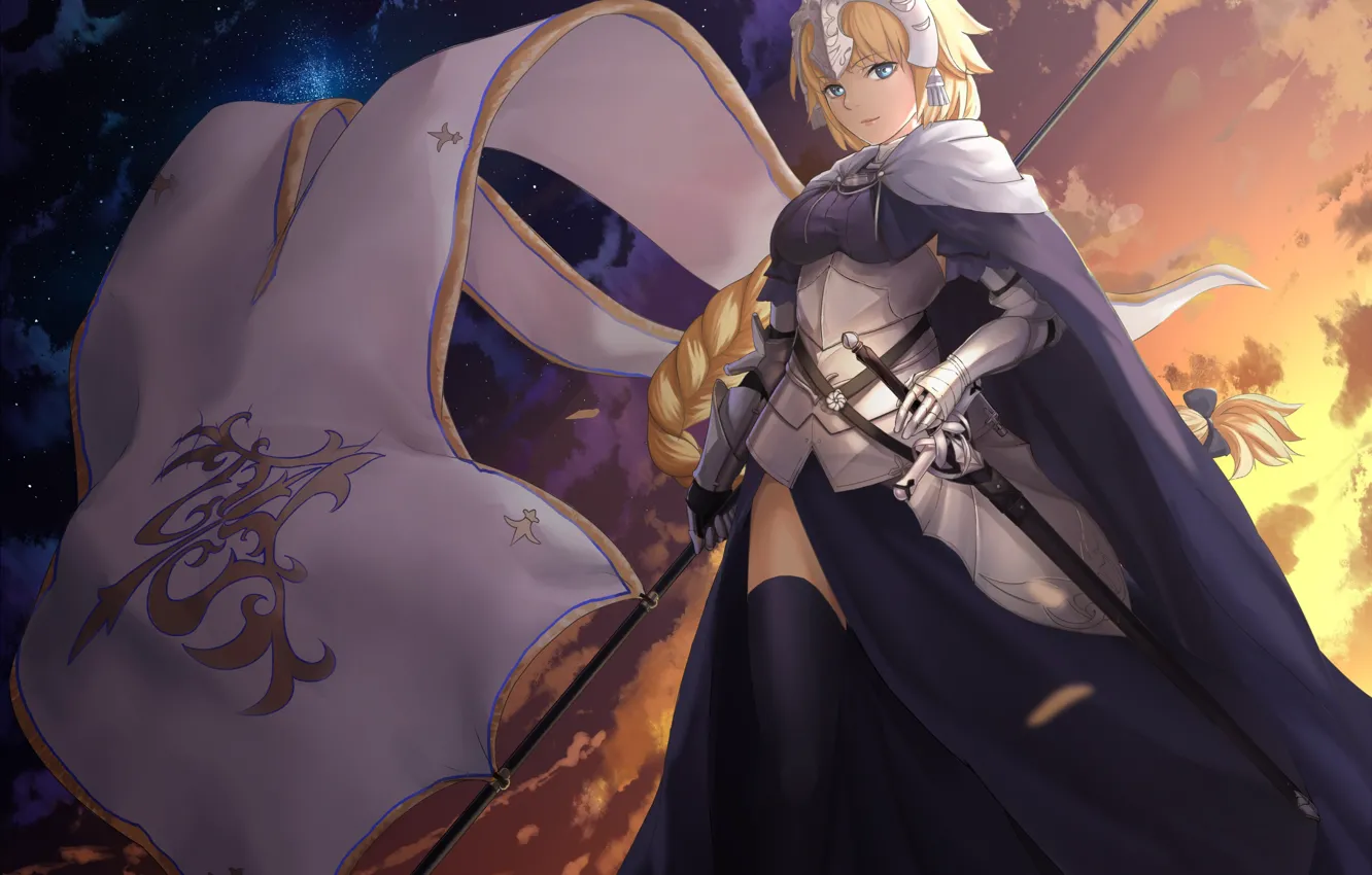 Photo wallpaper anime, art, Fate/Grand Order, Joan Age