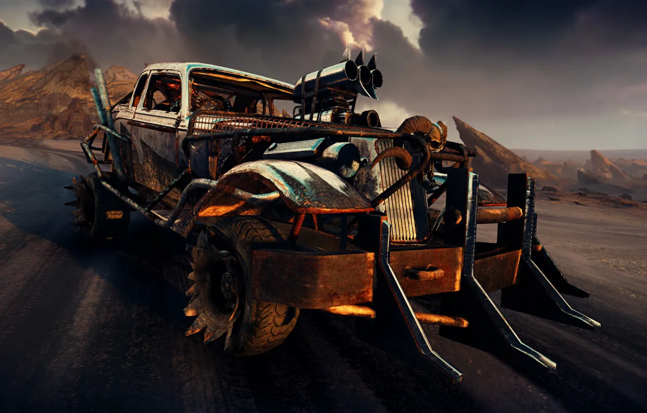 Photo wallpaper machine, desert, Mad Max, Fury Road, Mad Max, Road rage