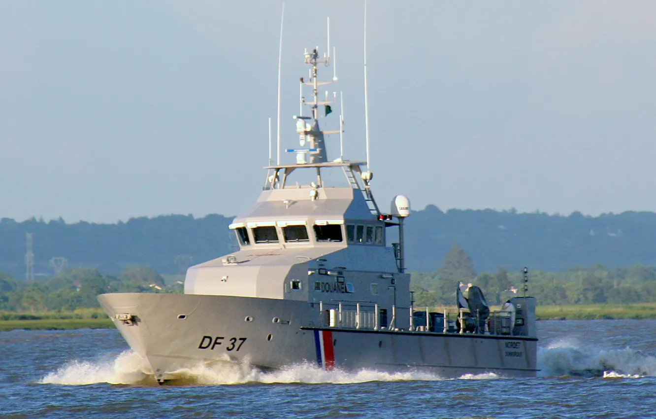 Photo wallpaper boat, Nordet, French Coast Guard, DF 37