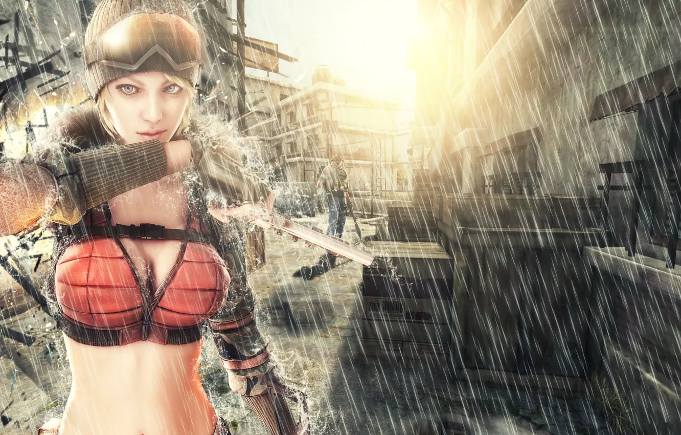 Photo wallpaper the explosion, rain, spring, Fox, Tarantula, Point Blank, point blank, Innova