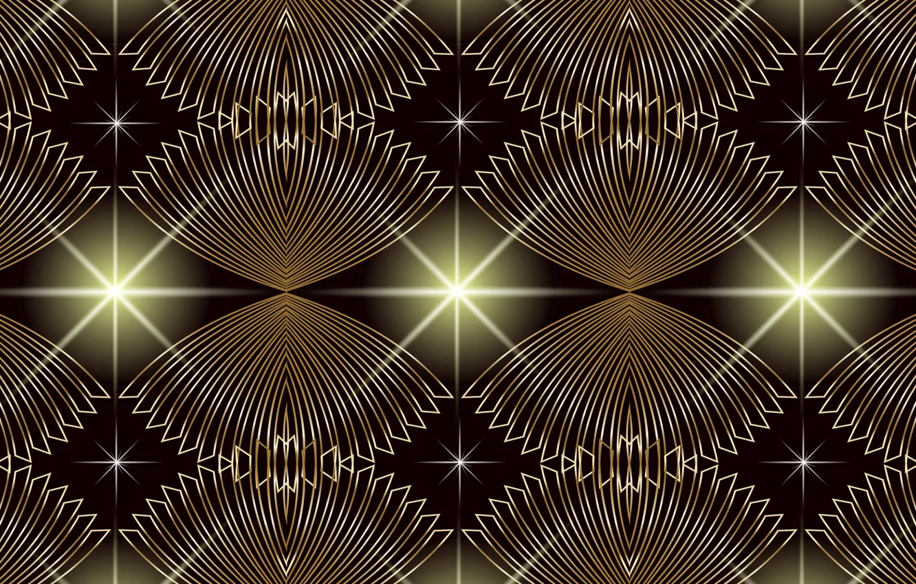 Photo wallpaper black, design, pattern, stars
