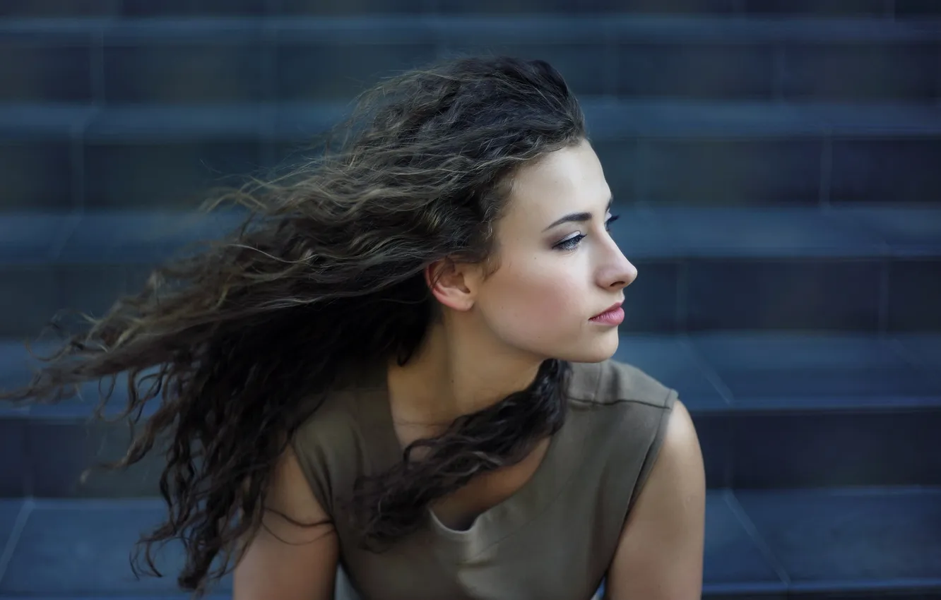 Photo wallpaper look, girl, portrait