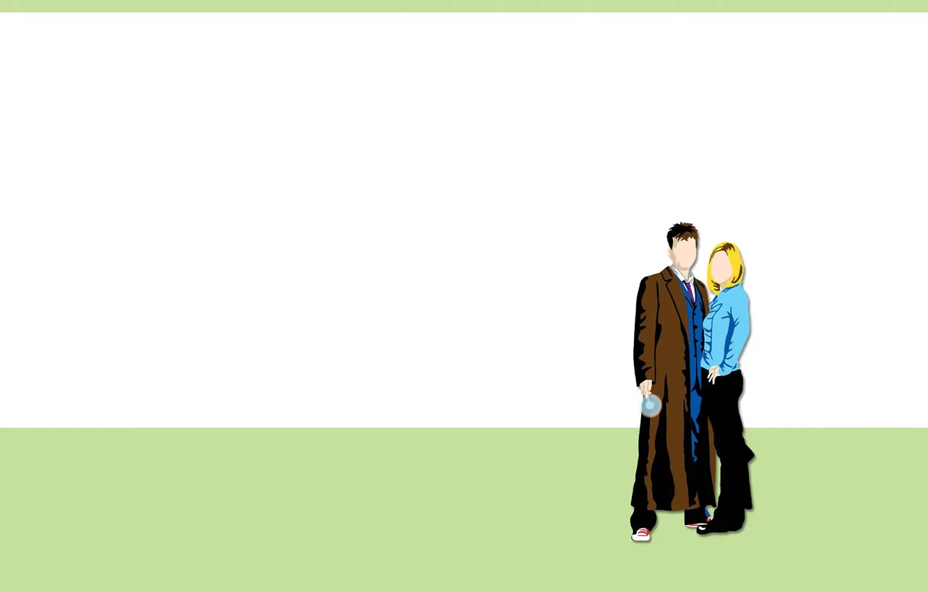 Photo wallpaper girl, art, male, Doctor Who, Doctor Who, Tenth Doctor, Tenth Doctor, Rose Tyler
