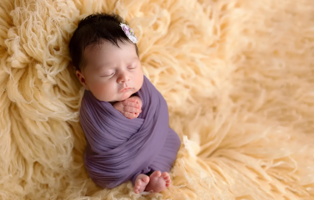 Photo wallpaper comfort, home, baby