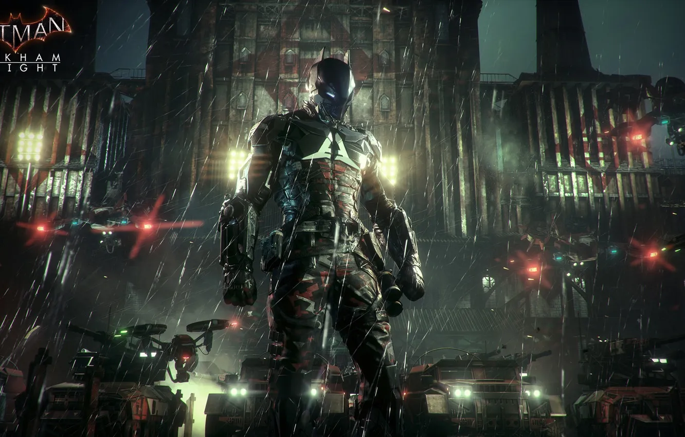 Photo wallpaper wallpaper, Batman, suit, knight, Arkham, full, Other games