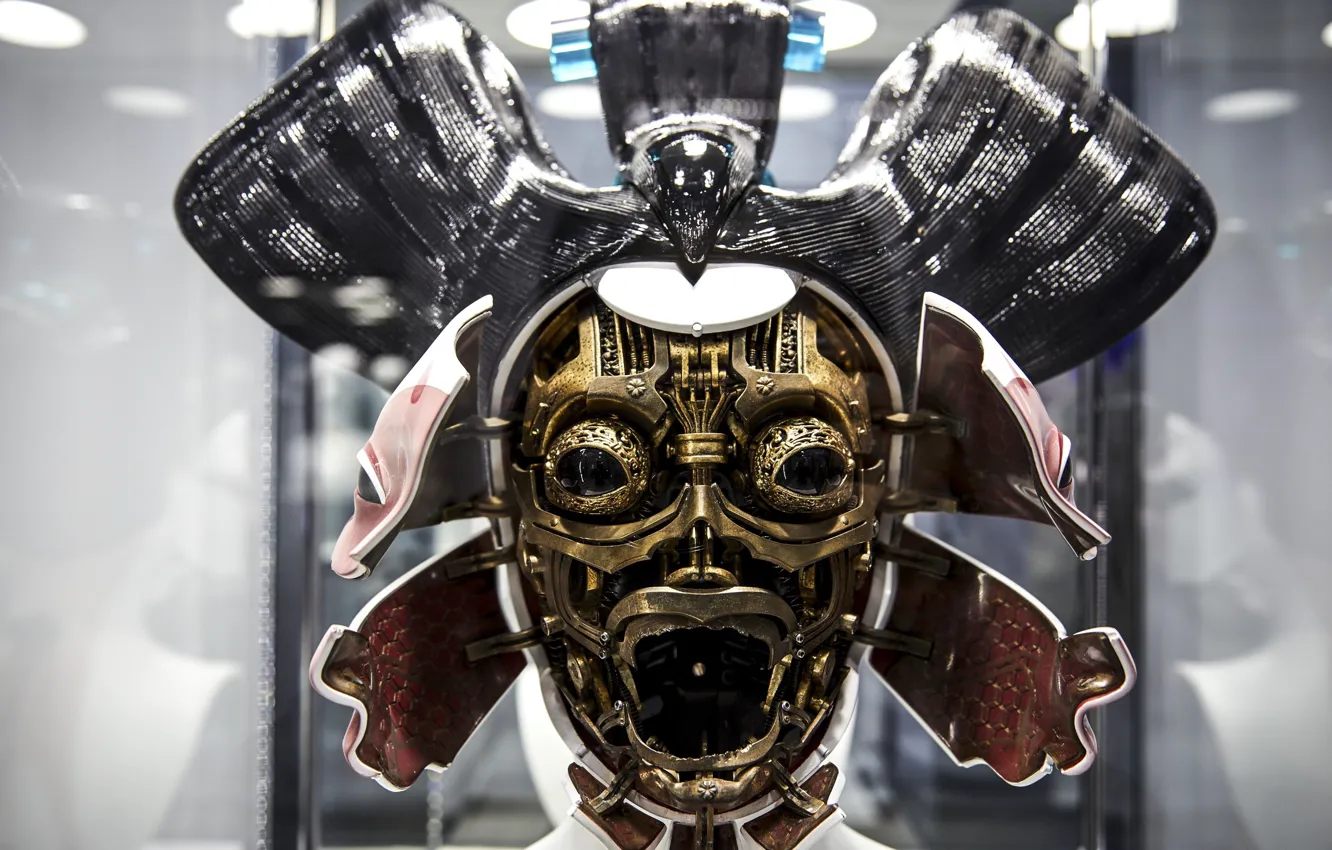 Photo wallpaper cinema, girl, robot, woman, anime, movie, Ghost in the Shell, face