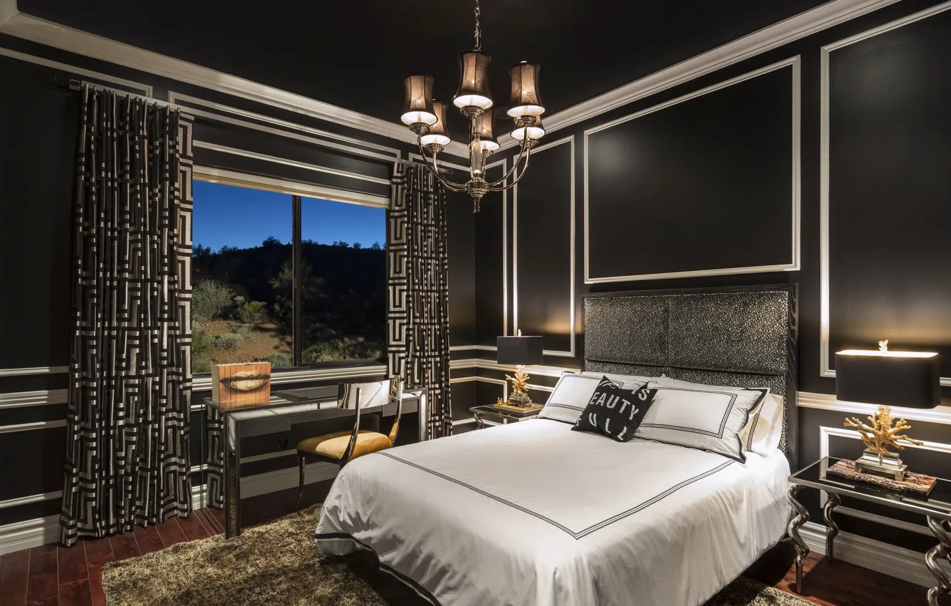 Photo wallpaper bed, interior, bedroom