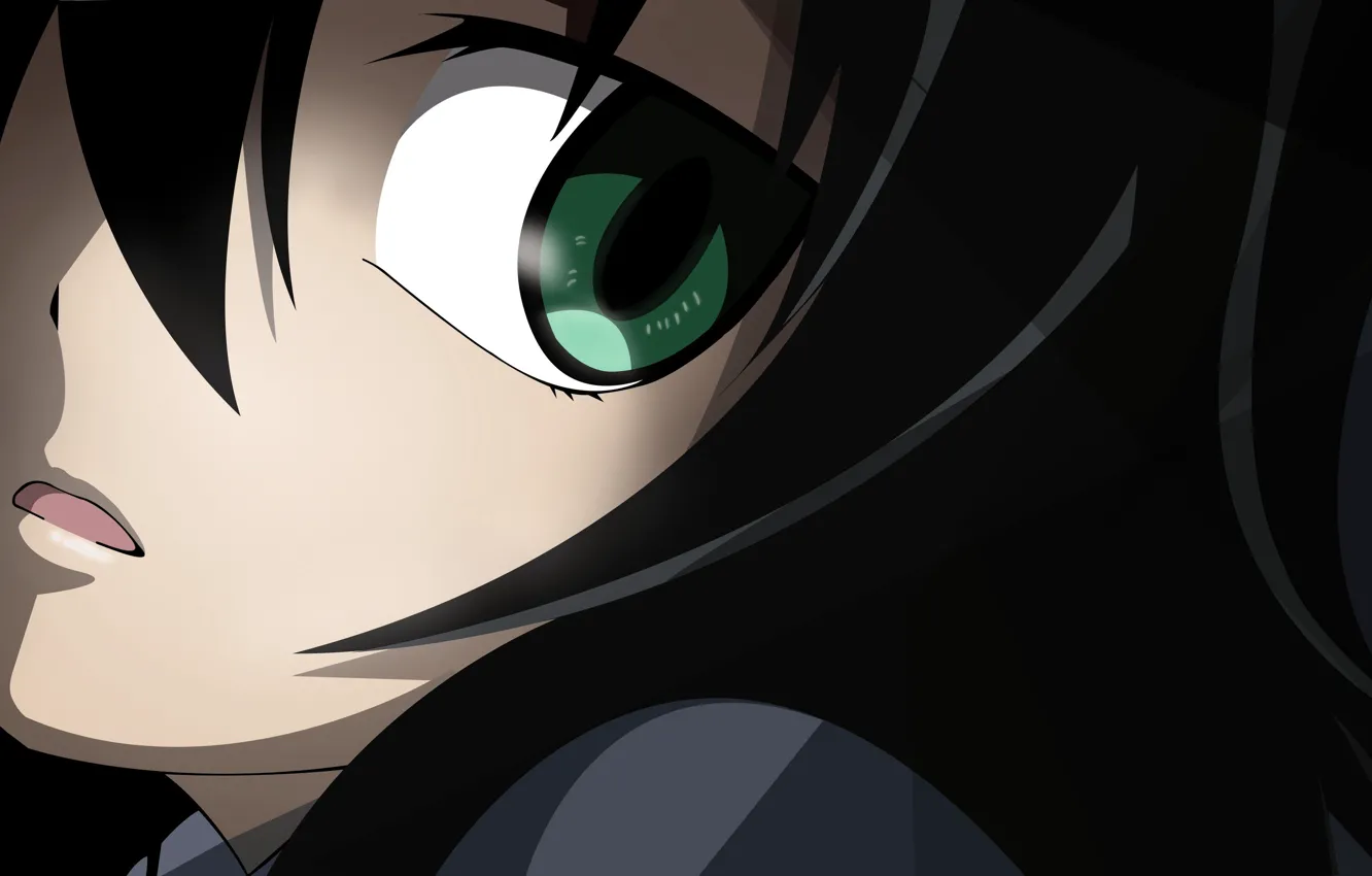 Photo wallpaper girl, green eyes, the trigger, Tomoko, Kuroki, WataMote, Tomoko, They will meet the ga mote …