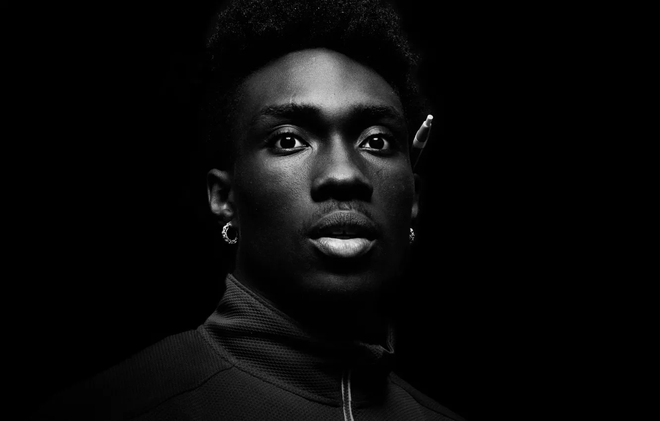 Photo wallpaper black, model, man