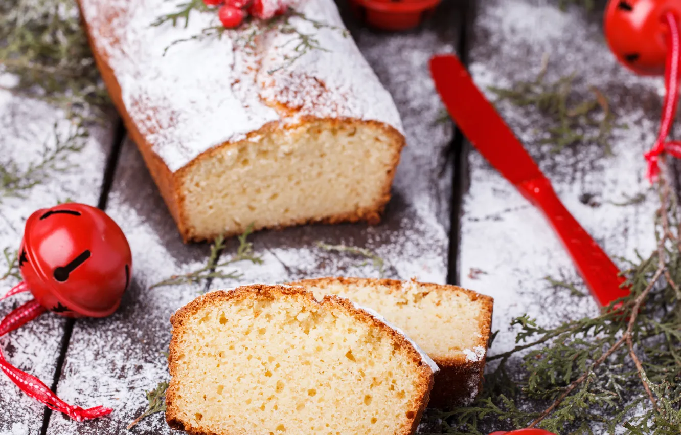Photo wallpaper Board, new year, Christmas, pie, Christmas, cakes, sweet, cupcakes