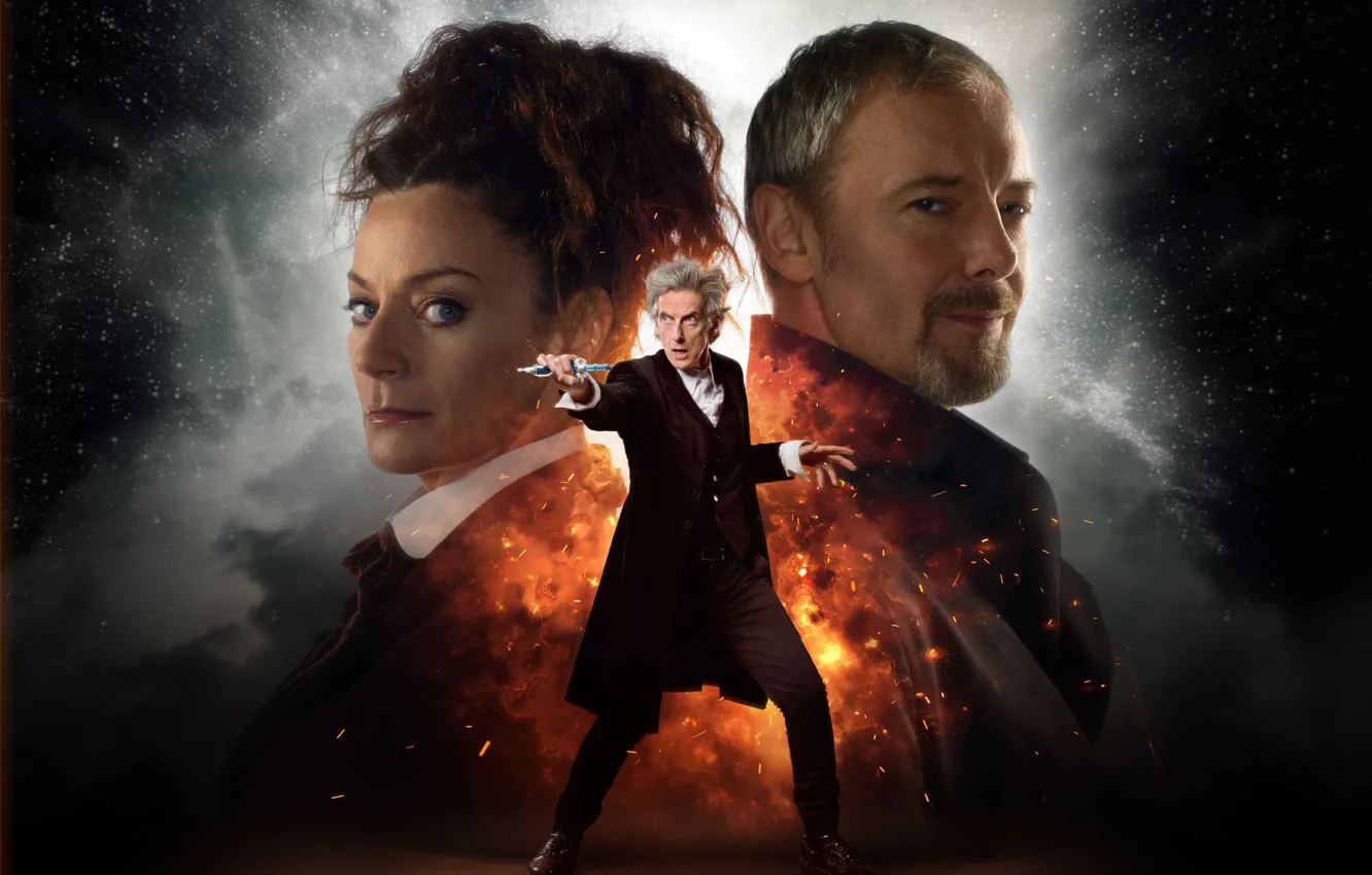 Photo wallpaper space, stars, actors, Doctor Who, Doctor Who, John Simm, Peter Capaldi, The Twelfth Doctor