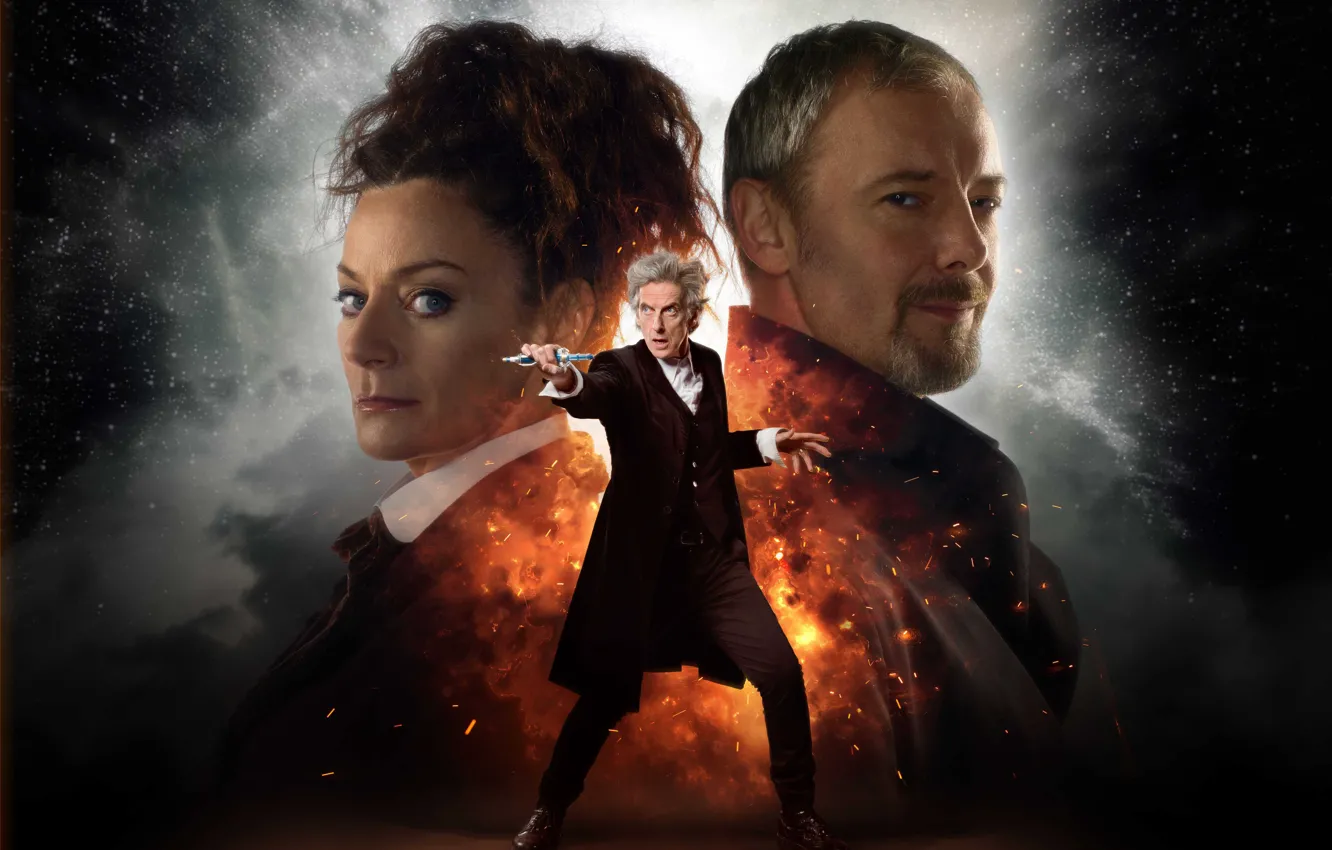 Photo wallpaper space, stars, actor, Doctor Who, Doctor Who, John Simm, Peter Capaldi, The Twelfth Doctor