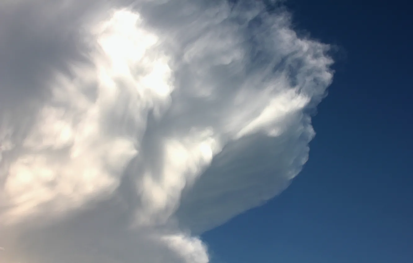 Photo wallpaper the sky, clouds, clouds, beauty, melancholy