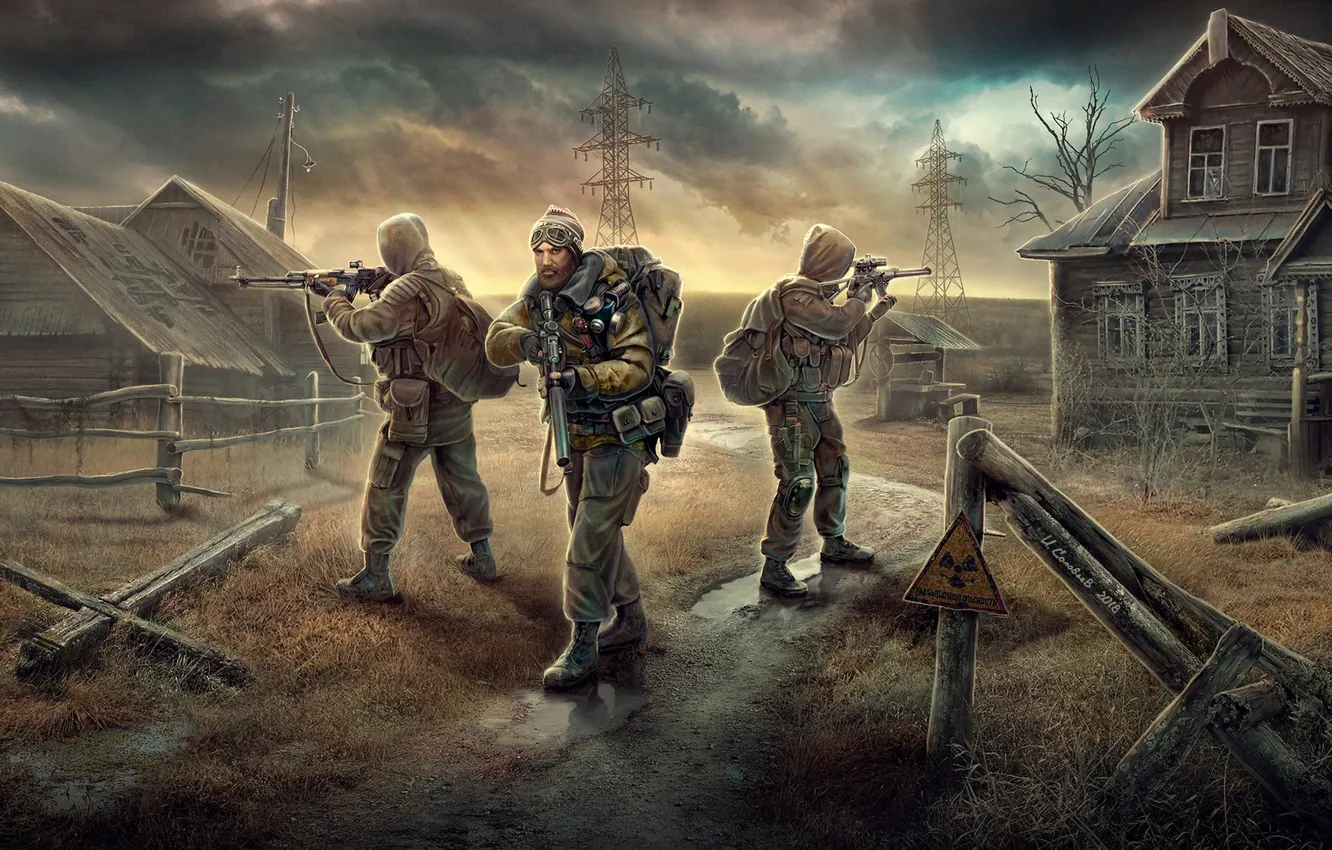 Photo wallpaper art, Stalker, Stalker, art, 2018