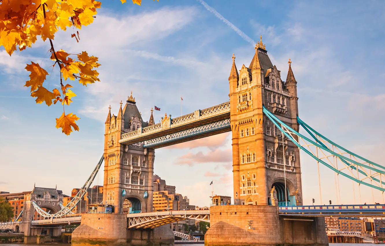 Photo wallpaper bridge, the city, river, England, London, UK, Thames, Big Ben