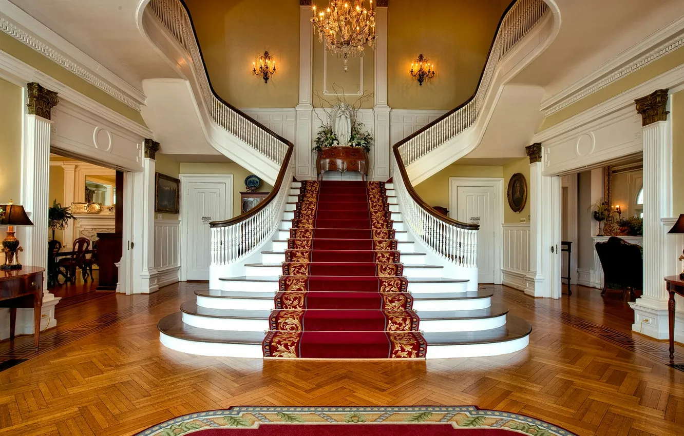 Photo wallpaper design, style, interior, hall, Alabama, the lobby, Alabama, Grand Staircase