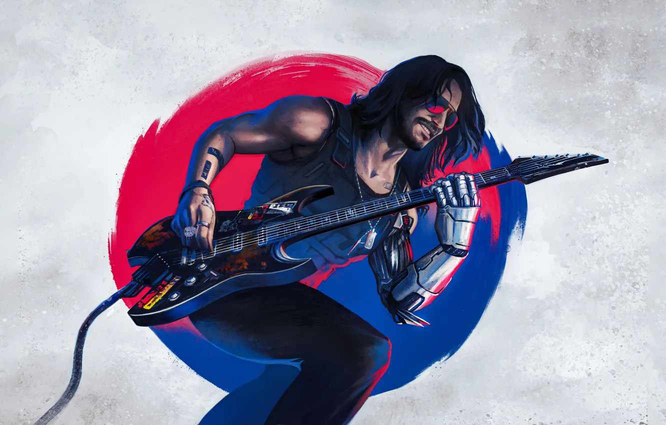 Photo wallpaper Legend, Cyberpunk, Johnny Silverhand