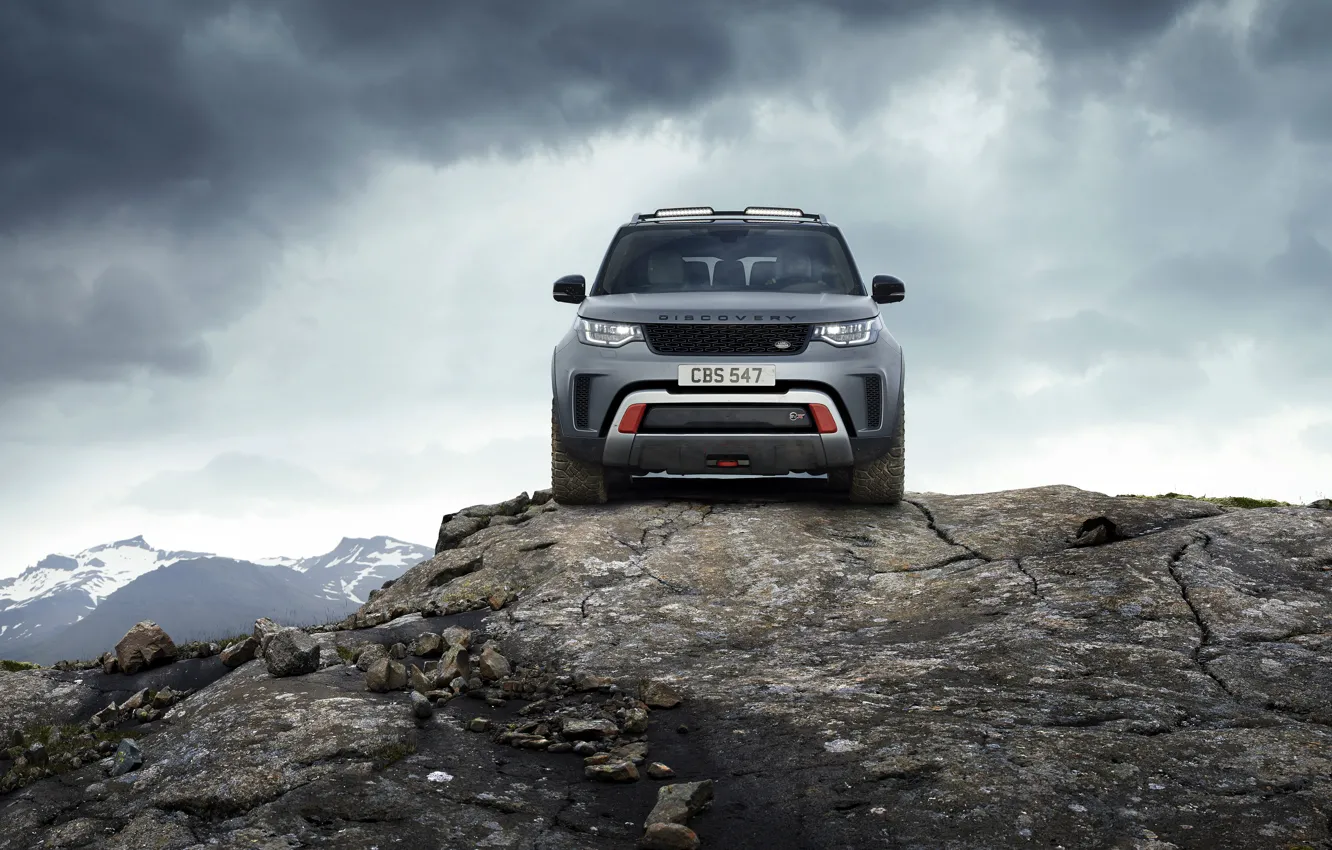 Photo wallpaper Land Rover, Discovery, 4x4, 2017, on top, V8, SVX, 525 HP