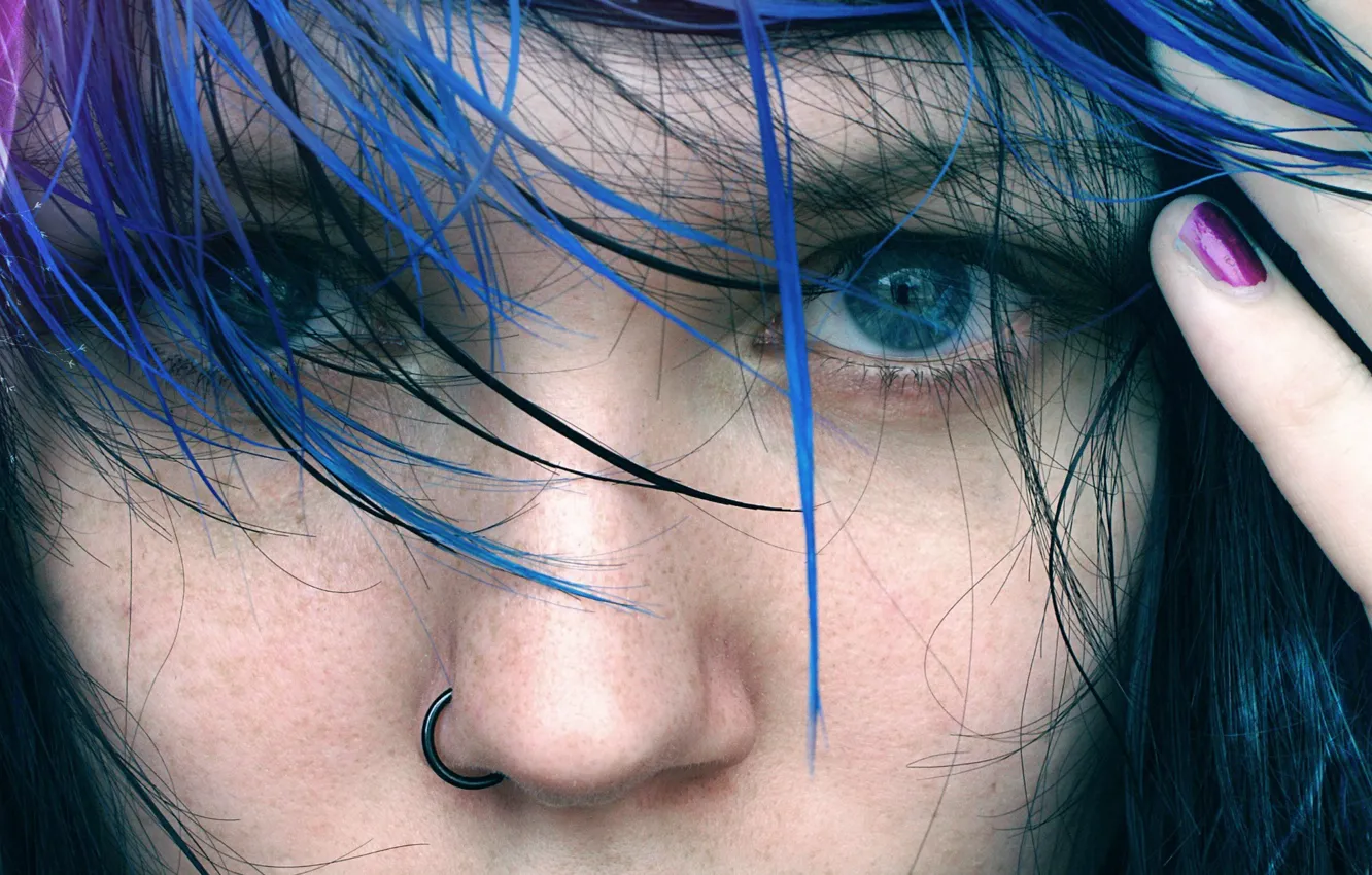 Photo wallpaper eyes, face, piercing, peer