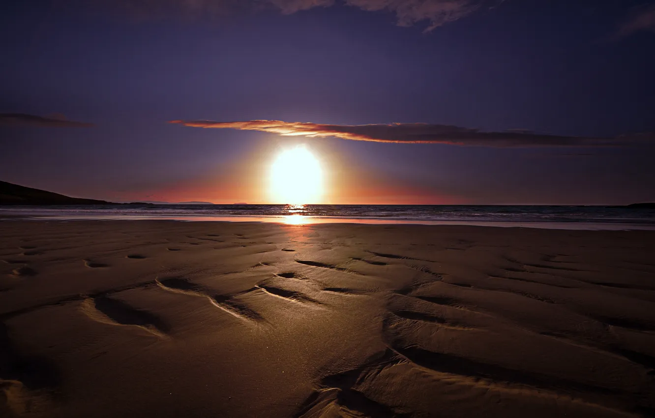 Photo wallpaper sea, beach, landscape, nature, shore, Spain, List