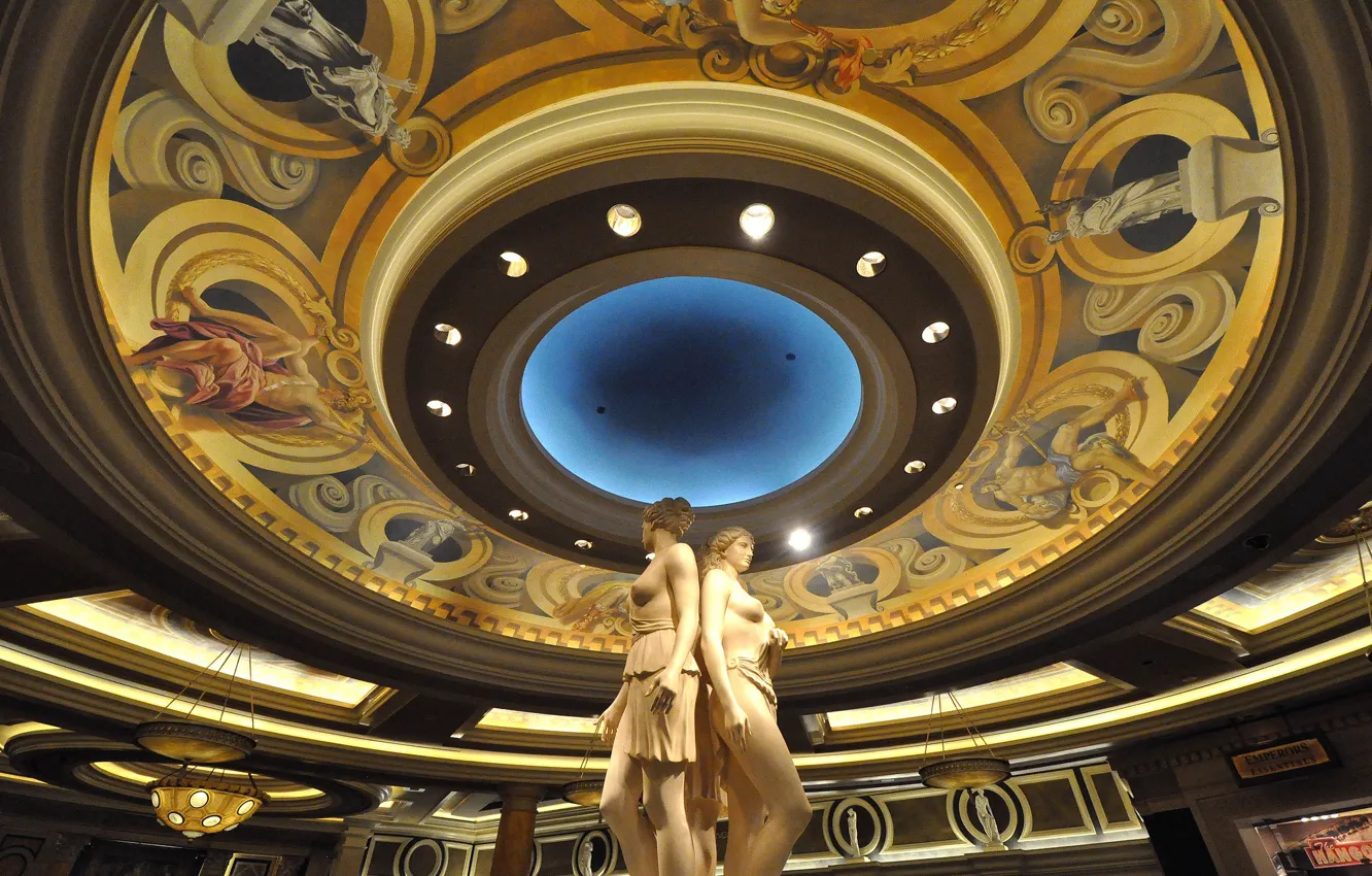 Photo wallpaper Las Vegas, USA, sculpture, the hotel, casino, Caesars Palace