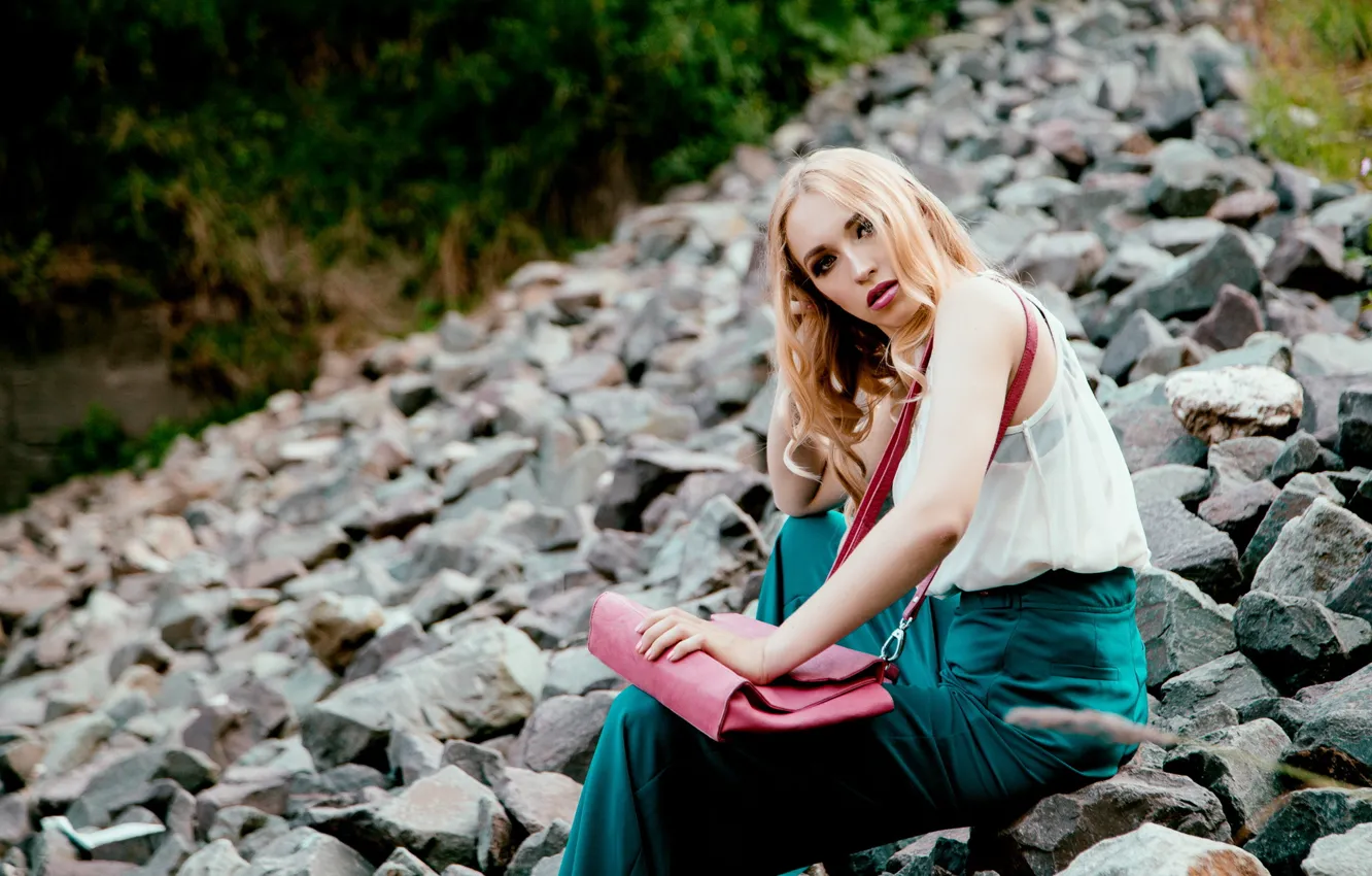 Photo wallpaper girl, pose, background, Lara Waltemode, Andreas-Joachim Lins