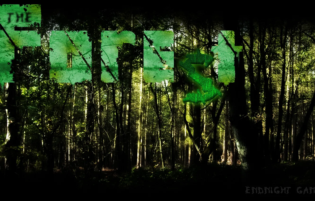 Photo wallpaper forest, horror, forest, survival