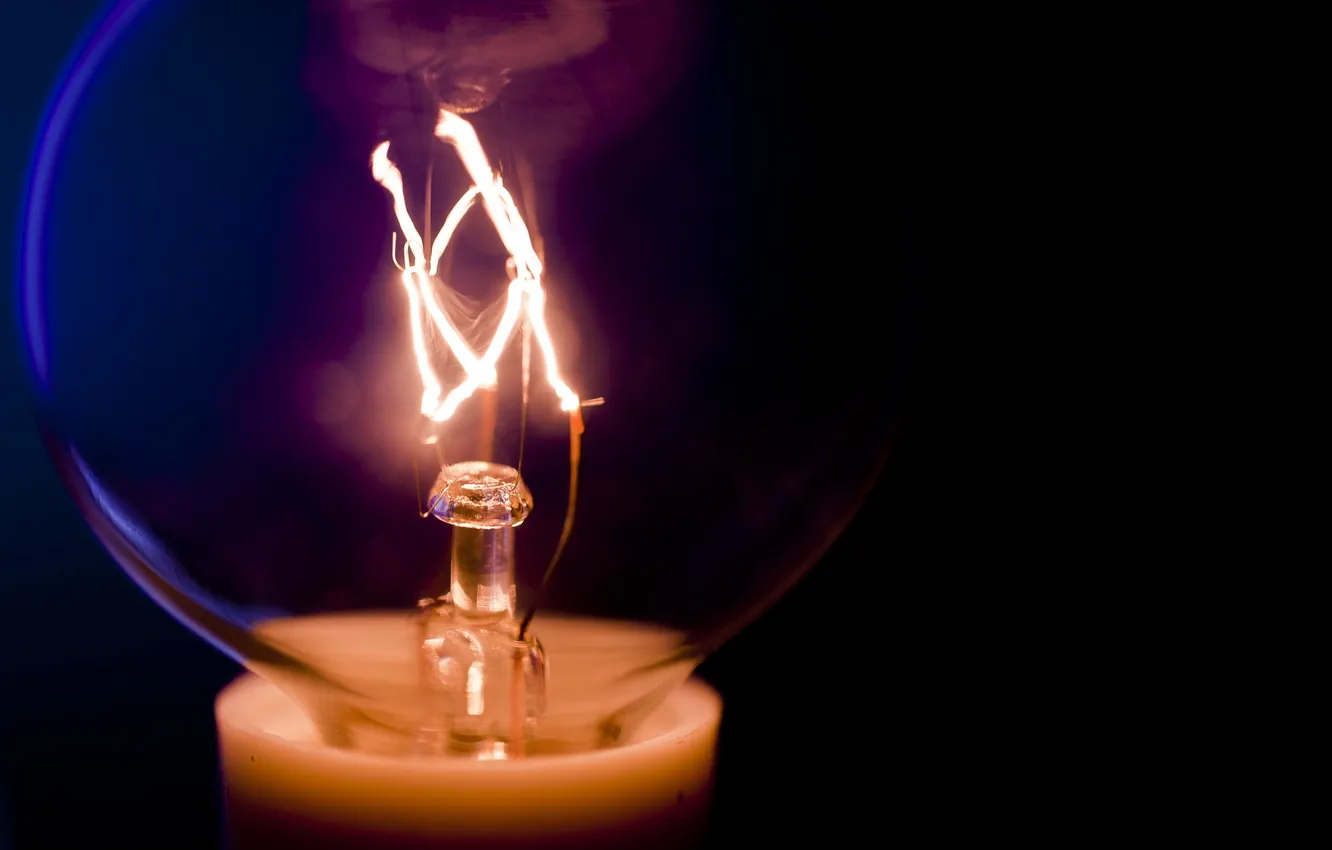 Photo wallpaper macro, light, lamp