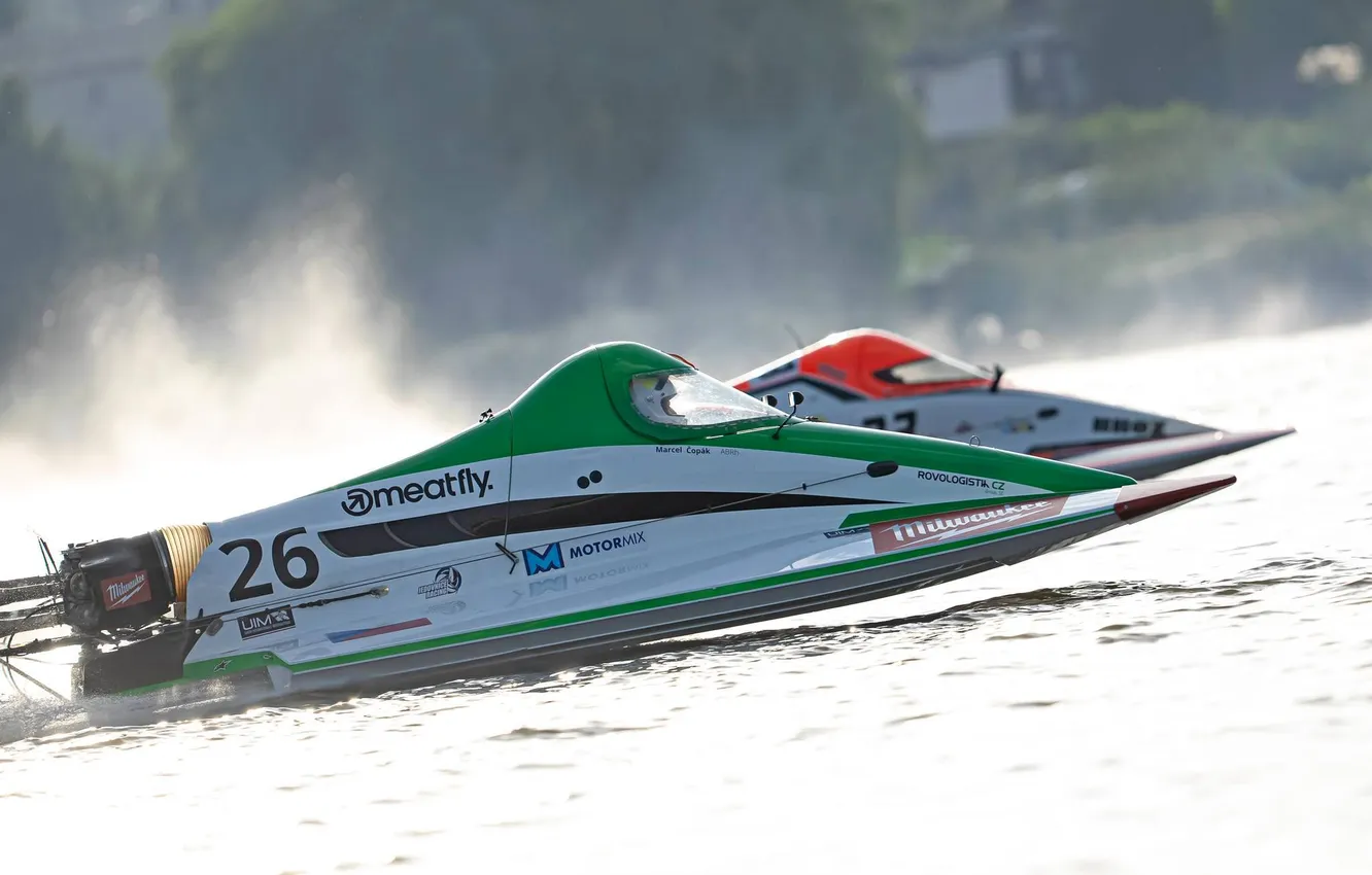Photo wallpaper race, boat, speed